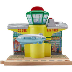 Thomas & Friends DTB96 Wooden Railway Sodor Airship Hangar Playset - Maqio