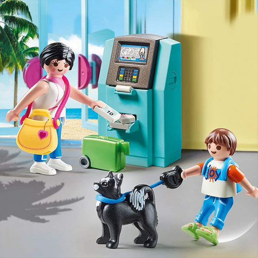 Playmobil Family Fun Beach Hotel Tourists with ATM  29pc 70439