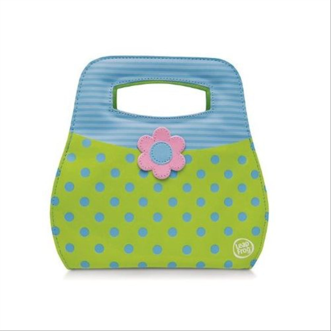 Leapfrog Leapster Explorer Fashion Handbag - Green + Blue Polka Dot - Maqio
