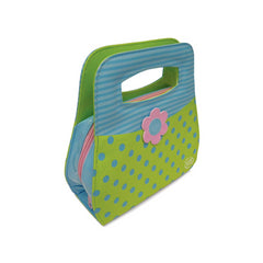 Leapfrog Leapster Explorer Fashion Handbag - Green + Blue Polka Dot - Maqio