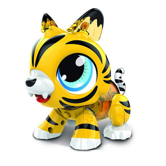 Build a Bot Sound Activated Tiger Robot Pet Toy - Maqio