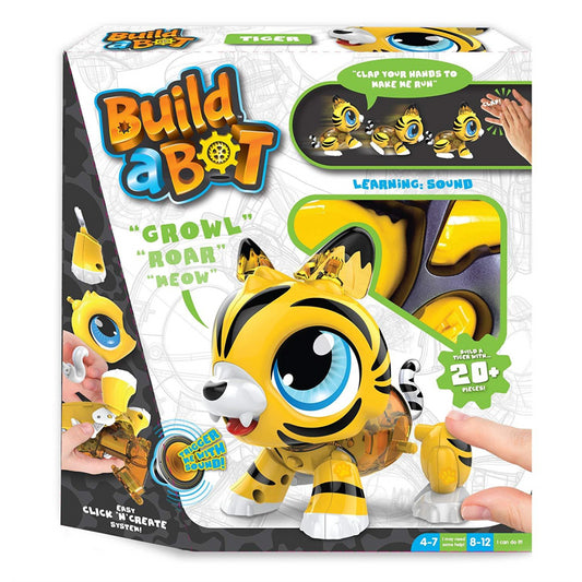 Build a Bot Sound Activated Tiger Robot Pet Toy - Maqio