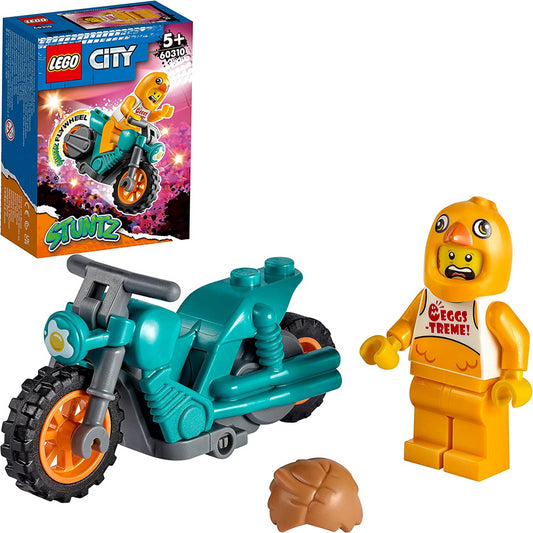 Lego City Stuntz Chicken Stunt Motorbike & Minifigure 60310
