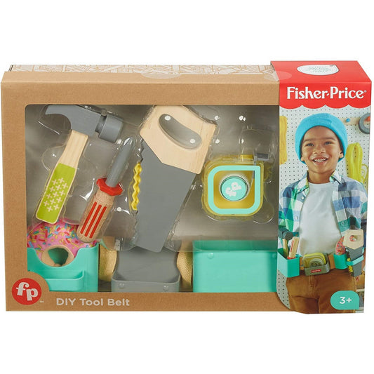 Fisher-Price GGT60 DIY Tool Belt 6-Piece Pretend Play Set - Maqio