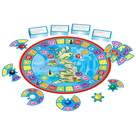 Junior UK Trivia Quiz Board Game - Maqio