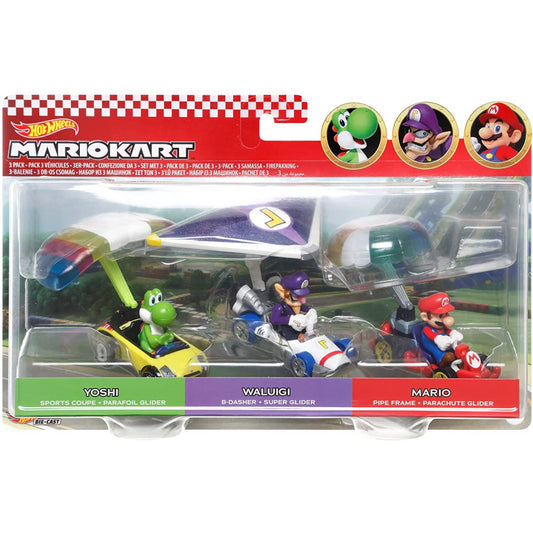 Hot Wheels Mario Kart Set of 3 Die-cast Vehicles