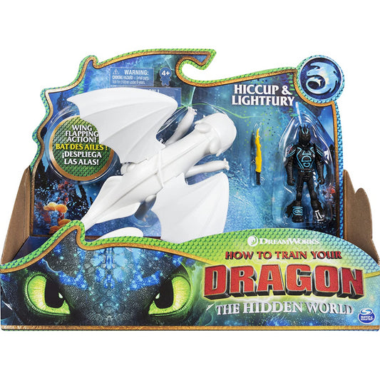 Dreamworks Dragons with Armoured Viking Figure