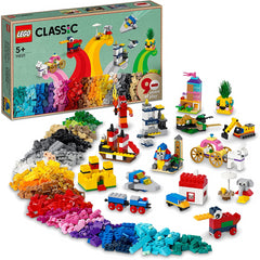 Lego Classic 90 Years of Play Building Set, Bricks Box with 15 Mini Builds - 11021