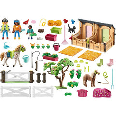 Playmobil Country Horseback Riding Lessons Figures and Stable Playset