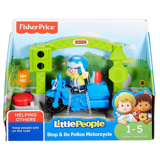 Fisher-Price DYR83 Little People Stop & Go Police Motorcycle - Maqio