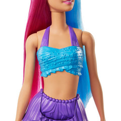 Barbie Dreamtopia Mermaid Doll 12-Inch Pink And Blue Hair With Tiara