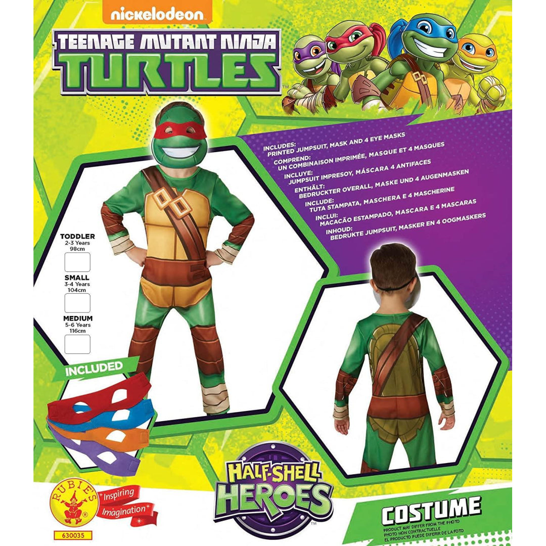Rubie's Official Half Shell Hero Teenage Mutant Ninja Turtles Costume - 2-3 Years 630035 - Maqio
