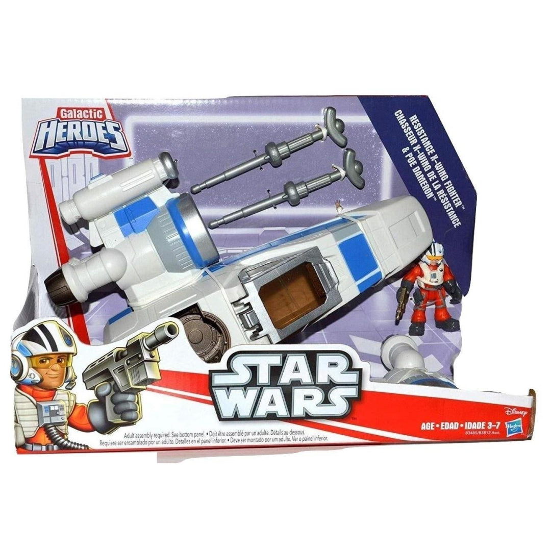 Disney Playskool Heroes Toy - Star Wars Galactic Heroes - Poe's X-Wing Fighter w - Maqio