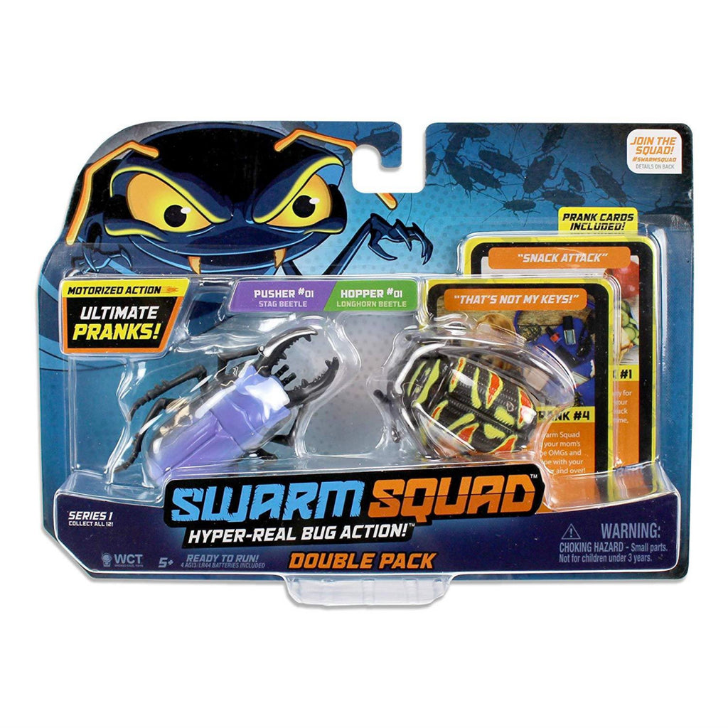 Swarm Squad Double Pack - Stag Beetle vs Longhorn Beetle - Maqio