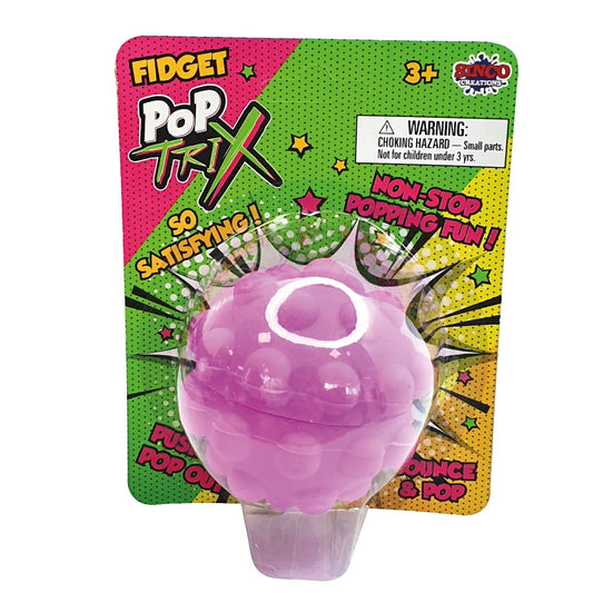 Pop Trix Fidget Sensory Toy Ball - Purple
