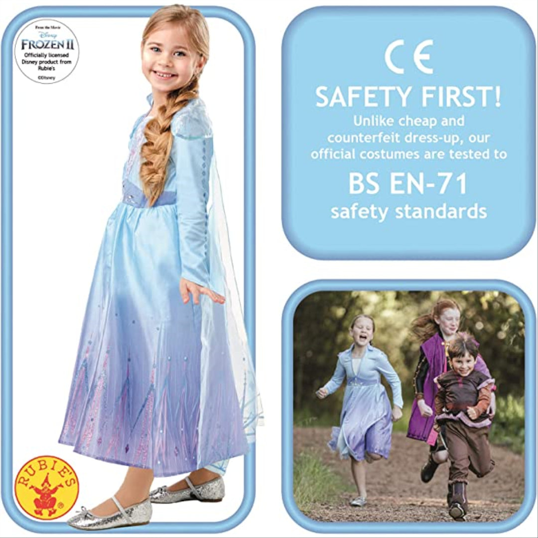 Déguisement Elsa La reine des neiges Disney Rubies Costume taille 5-6 ans  robe princesse bleu portrait