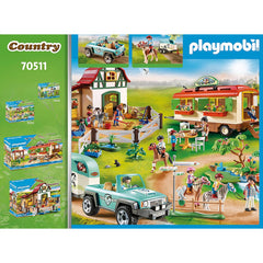 Playmobil Country Car with Pony Trailer Figures & Vehicle 44 Pc 70511