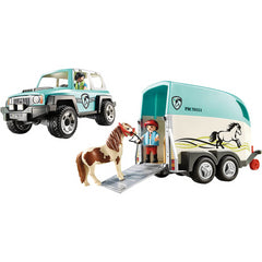 Playmobil Country Car with Pony Trailer Figures & Vehicle 44 Pc 70511