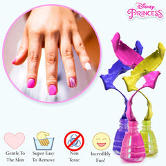 Disney Princess Peel-able Nail Polish Set 18 Nail Varnish Set Safe Non Toxic