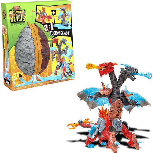 MEGA Construx Breakout Beasts 2-in-1 Fusion Beast with Slime