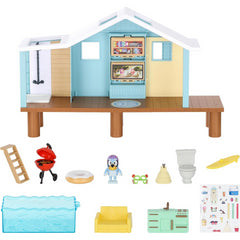 Bluey Beach Cabin Playset Figure With Goggles