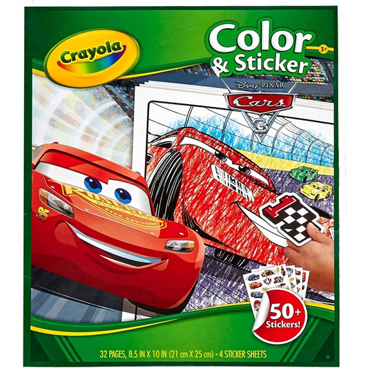 Crayola Cars Colour and Sticker Book