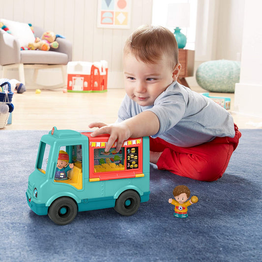 Fisher-Price Little People Serve It Up Burger Truck and Mini Figures