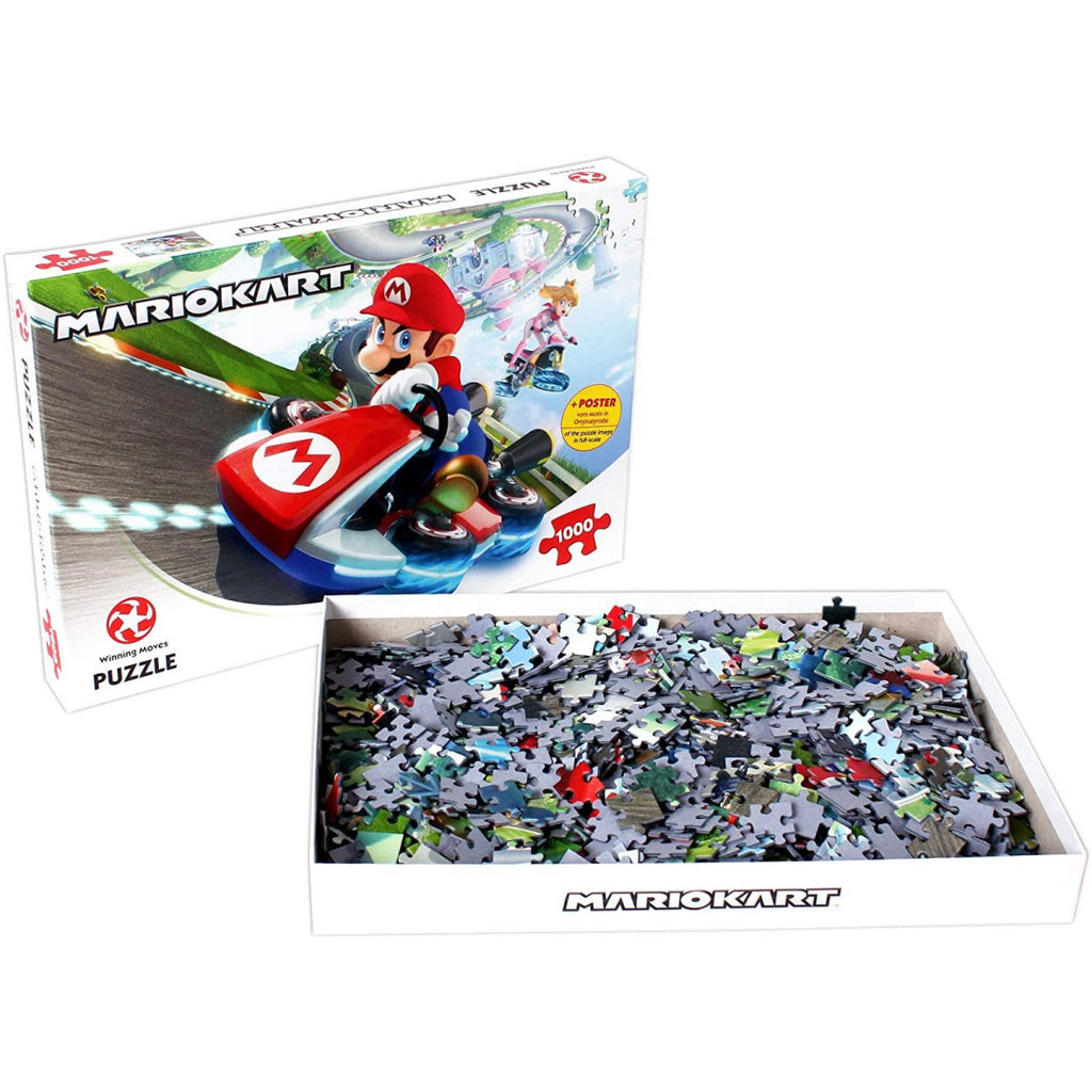 Winning Moves Mario Kart 1000-piece Jigsaw Puzzle - Maqio