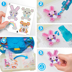 Aquabeads Beginners Carry Case with 900 Multicoloured Beads in 24 Colours