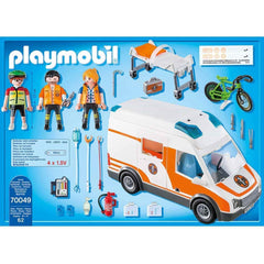 Playmobil 70049 City Life Ambulance with Flashing Lights