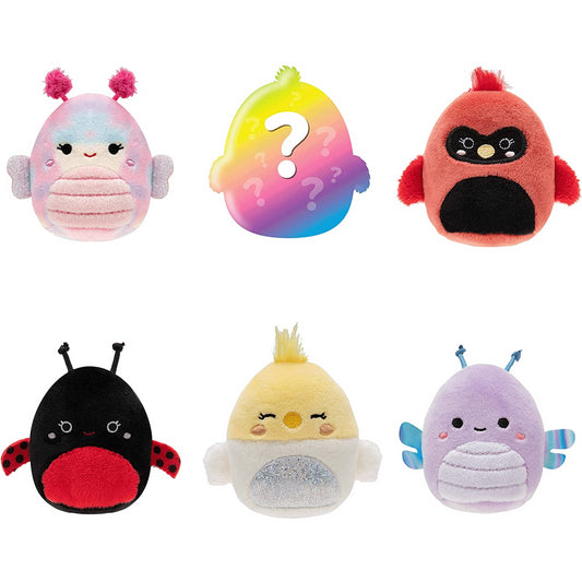 Squishmallows Squishville Pack of 6 Flying Clouds Squad Six 2in Plush-Toys