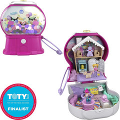 Polly Pocket World Candy Cutie Gumball Compact Toy with Mini Figure