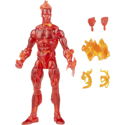 Marvel Fantastic Four Legends Series 6in Retro Action Figure - The Human Torch