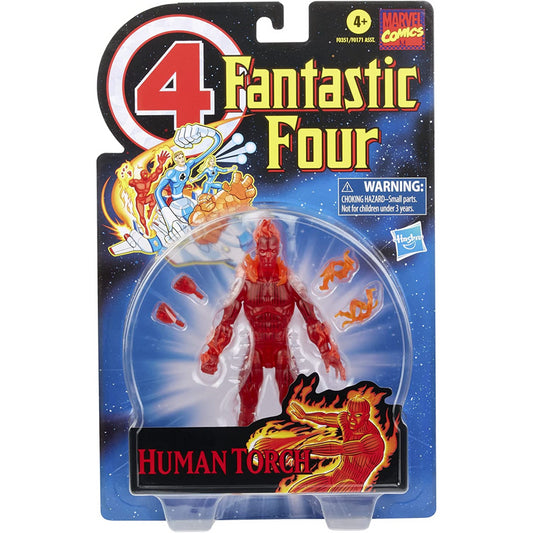 Marvel Fantastic Four Legends Series 6in Retro Action Figure - The Human Torch