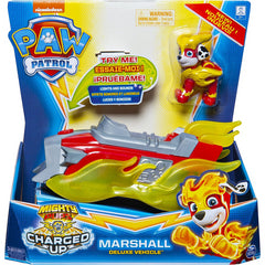 Paw Patrol Mighty Pups Charged Up Marshalls Deluxe Vehicle with Lights and Sound