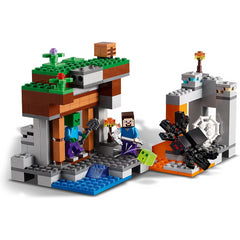 Lego Minecraft Zombie Cave Slime Steve & Spider Figures 21166