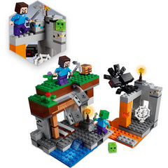 Lego Minecraft Zombie Cave Slime Steve & Spider Figures 21166