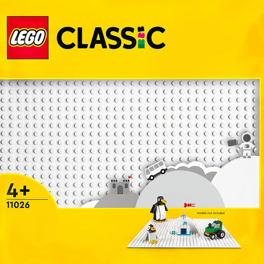 LEGO Classic 11026 White Baseplate Building Base Square 32x32