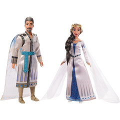 Disney Wish 2-Doll Set King Magnifico & Queen Amaya Posable Fashion Dolls