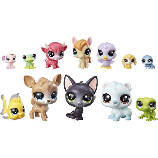 Littlest Pet Shop Lucky Dozen 12 Pets Set of Animal Figures