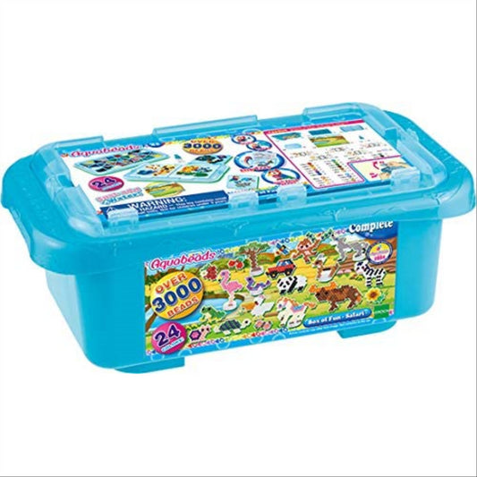 Aquabeads Box Of Fun Safari 3000 Beads inc Accessories