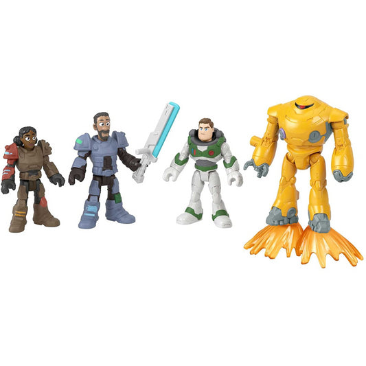 Imaginext Disney Pixar Lightyear Buzz Lightyear and Jr. Zap Patrol 4-pack Action Figures