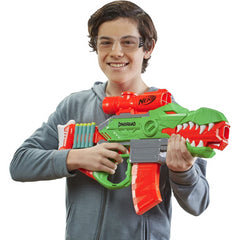 Nerf Dino Squad Rex-Rampage Motorised Dart Blaster 10-Dart Clip 20 Darts