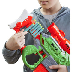 Nerf Dino Squad Rex-Rampage Motorised Dart Blaster 10-Dart Clip 20 Darts