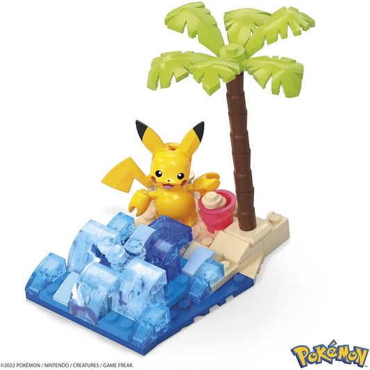 Mega Pokemon Pikachus Beach Splash Building set with 79 Pieces