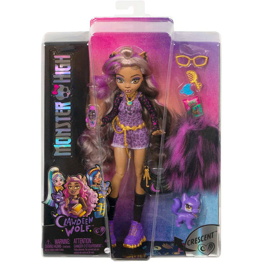 Monster High Doll and Pet Dog Posable Fashion Doll - Clawdeen Wolf