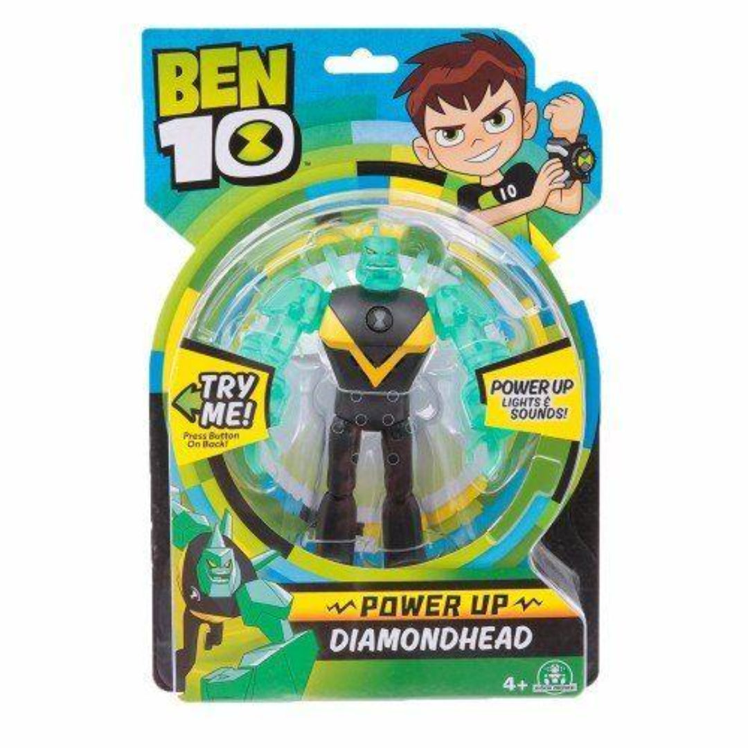 Ben 10 Deluxe Power Up Figures BEN01310 - Diamondhead Toy (60426) - Maqio