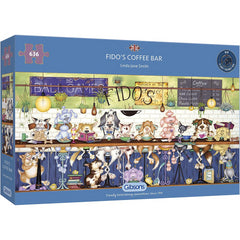 Gibsons Fido's Coffee Bar 636 Piece Jigsaw Puzzle