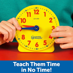 Learning Resources Big Time Student Teaching & Demonstration Clock 12 Hour