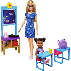 Barbie Space Discovery Dolls and Science Classroom Playset with Teacher Doll